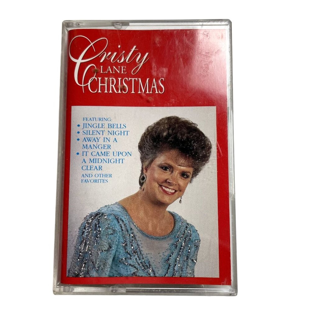 Vintage Cristy Lane Holiday Christmas Audio Music Cassette Tape 1993 u